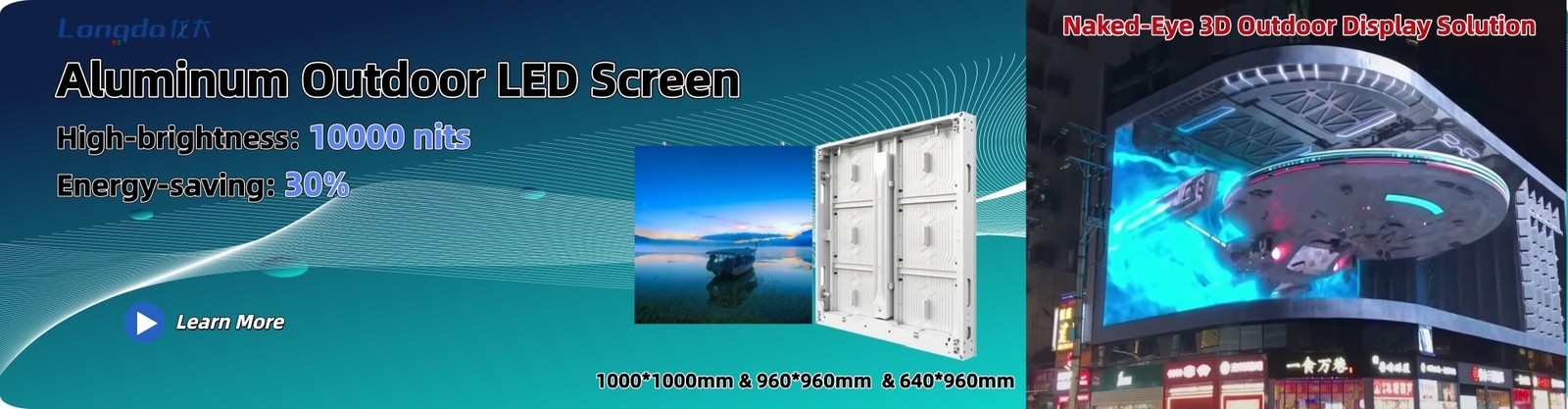 Video pareti all'aperto del LED