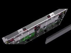 Armadio in alluminio per interni 640*360*48mm adatto per moduli schermo LED 320*180mm