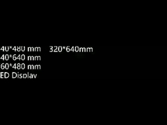 Quattro dimensioni diverse di armadi in alluminio per moduli a schermo led