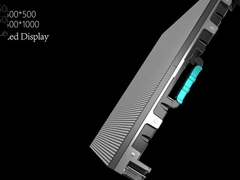 500 mm*1000 mm*67 mm Costumi per armadi di alluminio per schermo a led modulato a 250 mm*250 mm