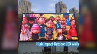 Soluzione con display SMD P4 81 P6 667 per videowall a LED da esterno