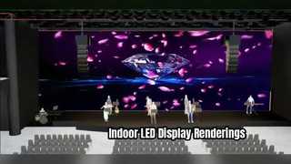 Rendering di display a LED per interni
