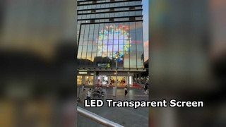 Schermo LED trasparente da semi-esterno