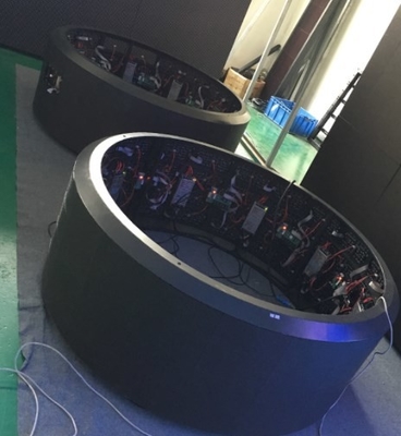 Distorsione flessibile di colore pieno 700cd/m2 del modulo di P4 RGB IP43 LED anti