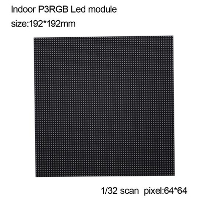 Schermo di visualizzazione dell'interno del LED SMD2121 del modulo di matrice di colore pieno LED 192x192mm 64x64pixel P3