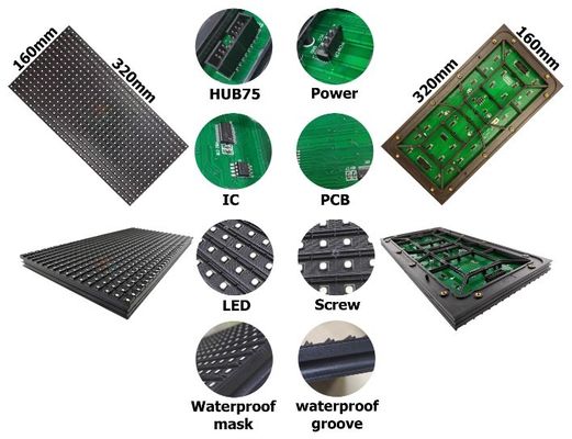 P4 P5 P6.67 Schermi LED Video da Esterno a Colori Completi Impermeabili a Pixel Ridotti