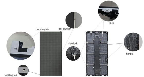 Esposizione di LED locativa del sistema 3.91mm di Novastar angolo di visione di 140 gradi