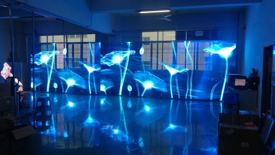 Schermo LED trasparente ad alta risoluzione con ampia gamma di colori