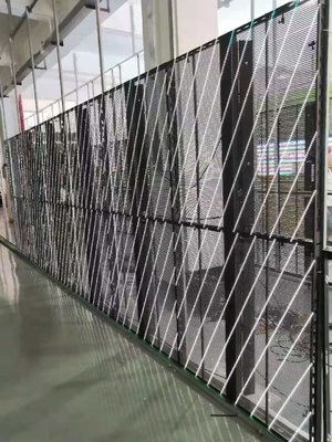 Schermo LED in vetro trasparente leggero ad alta risoluzione Ampio angolo di visione