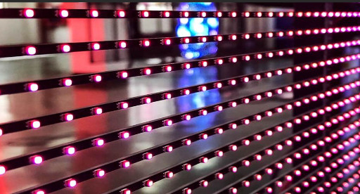 Schermo LED in vetro trasparente al 75% con lunga durata