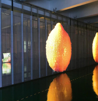 Schermo a LED trasparente luminoso Immagini ad alta definizione