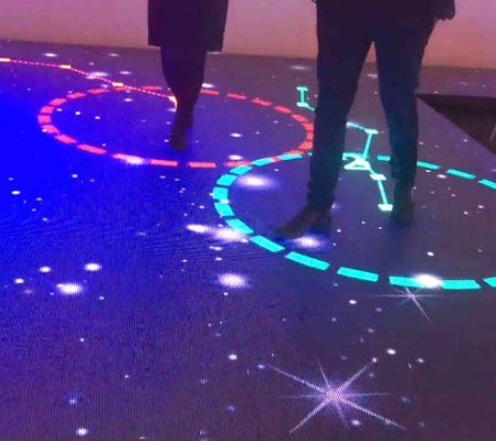 Controllo DMX schermo a LED piastrelle per pavimenti interni / esterni Materiale in lega di alluminio di alta qualità