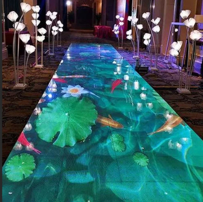 Controllo DMX schermo a LED piastrelle per pavimenti interni / esterni Materiale in lega di alluminio di alta qualità