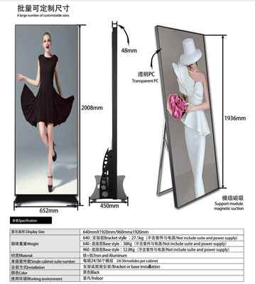 HD LED Poster Screen P2.5 Foldable Show a doppio lato Shopping Mall Video Wall
