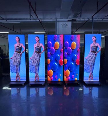 Poster pubblicitario video con display LED indoor Full Color HD P1.25 P1.538 P1.86 P2 P2.5 P3