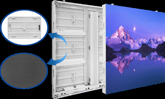 P10  High Brightness  480mm*320mm Led Module High Refresh Rate Aluminum Outdoor Led Display Front Service
