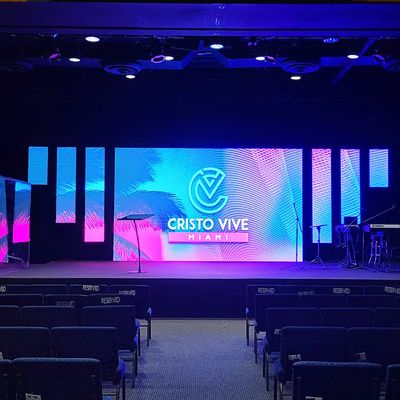 Indoor Best HD LED stage Backdrop Screen For Church & Concert P1.5 P1.9 P2.6 P2.9 P3.9