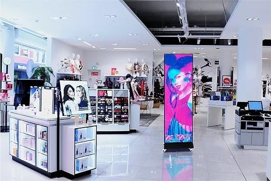 640*1920mm Indoor Iron And Aluminum Base Installtion Die Cast Poster Screen