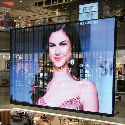 Schermo LED trasparente integrato in vetro 3,91 mm-7,82 mm per pubblicità edilizia