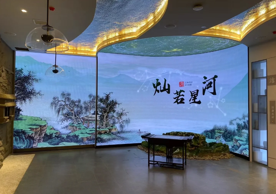 Display a LED a colori per interni a forma di quadrato, P2.5, per colonna quadrata, 640x480mm, alluminio pressofuso