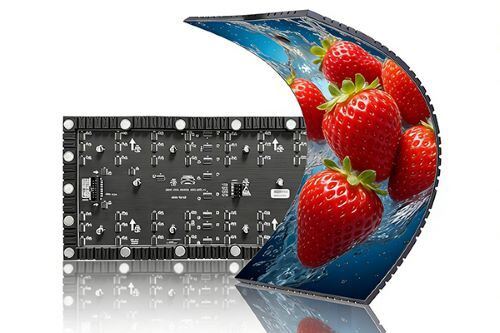 Pannello Display Matrice Modulo Flessibile LED 3840Hz ISO14001 Installazione a Ventosa Magnetica