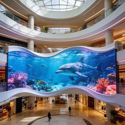 Display LED Curvo a Colori P5 1R1G1B per Esterni con Ampio Angolo di Visione