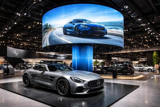 P1.538 Schermo LED curvo per video RGB per interni a colori completi Display LED 3840Hz