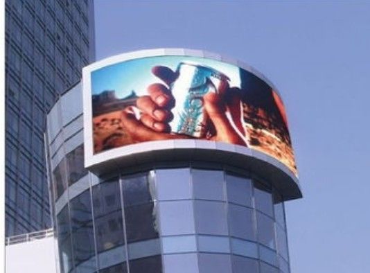 Cartelloni pubblicitari esterni P4 Display LED curvo RGB durevole ed efficiente dal punto di vista energetico
