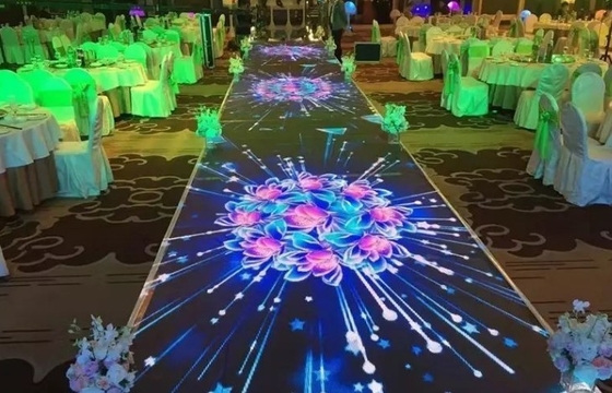 52×52 punteggia il livello principale variopinto dell'affitto P4.81mm di 3840Hz Dance Floor rinfresca