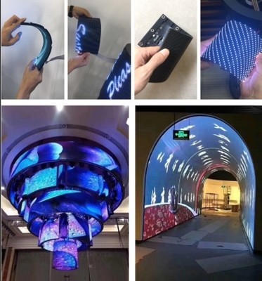 Modulo principale flessibile sottile della parete dello schermo di visualizzazione di Longda video PH2.5mm Meanwell