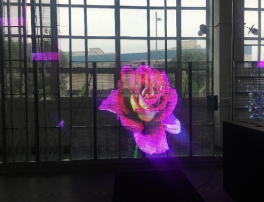trasparenti di vetro LED del ² di 3500cd/m. visualizzazione il FCC IP43 12m per la gioielleria