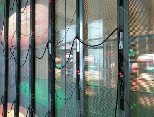 trasparenti di vetro LED del ² di 3500cd/m. visualizzazione il FCC IP43 12m per la gioielleria