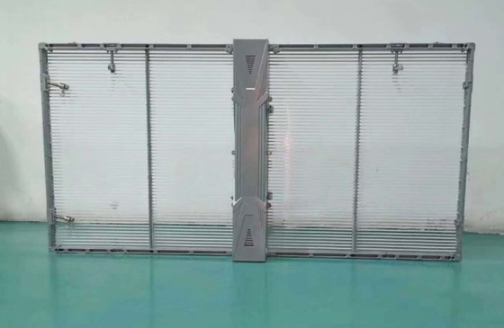 Lo schermo principale di vetro trasparente HD di P3.91mm 1R1G1B ha condotto Mesh Video Wall ISO9001