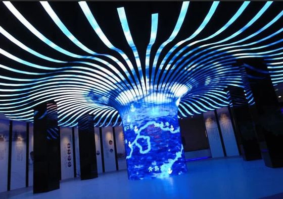 Display LED Curvo P3.91mm Impermeabile IP65 Alta Luminosità, Leggero e Facile Installazione