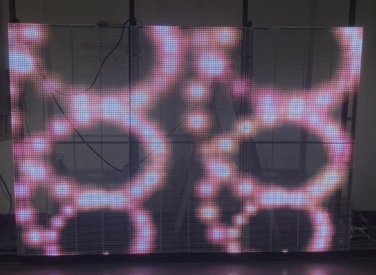 Schermo trasparente RGB della parete di AC85V LED il video ha condotto lo schermo di visualizzazione della finestra