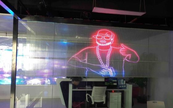 Schermo LED in vetro trasparente P2.5 Serie LED olografica personalizzata per centri commerciali